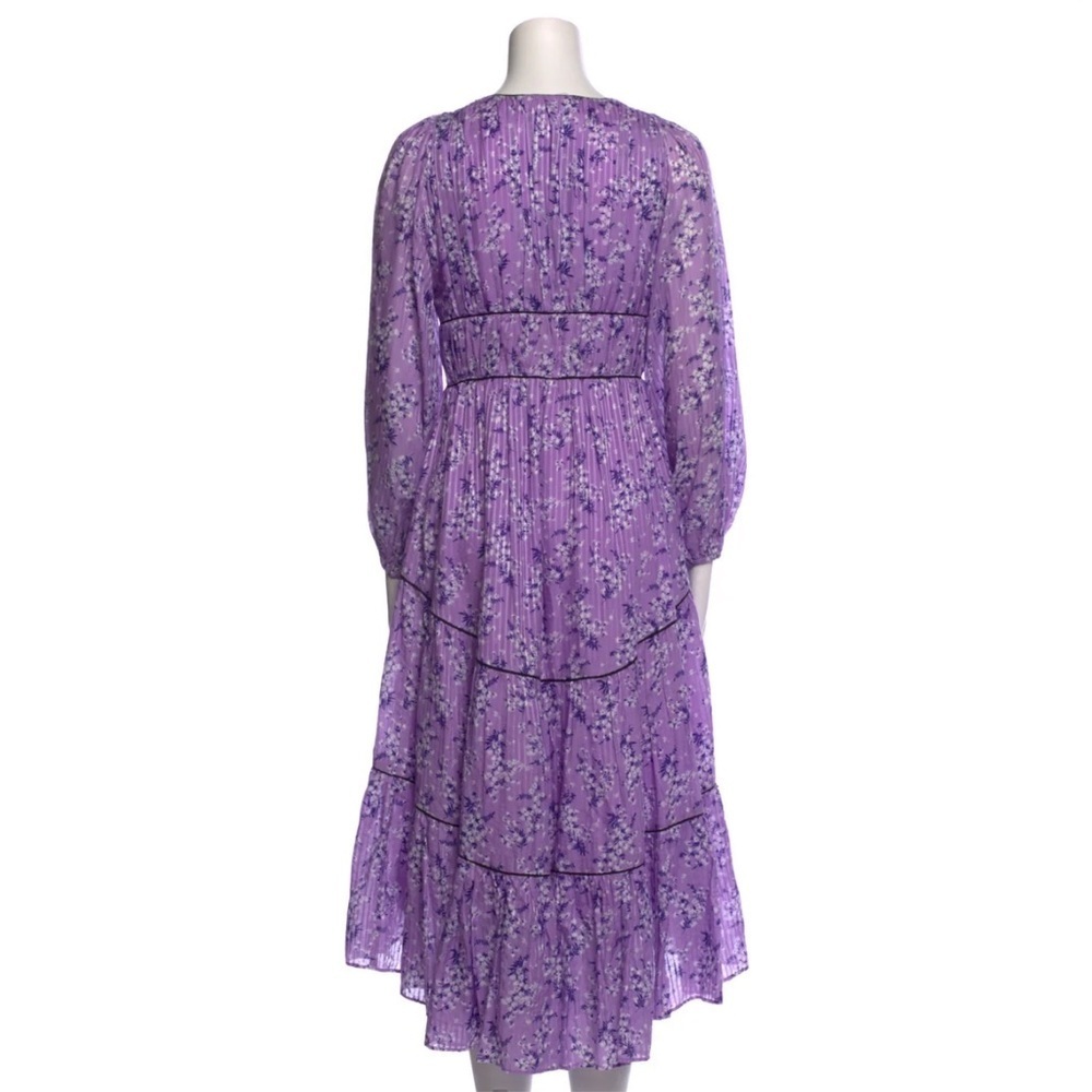 Ulla Johnson Joan Silk Lilac Cotton Floral Midi Dress Size 2 NWOT - Picture 10 of 13